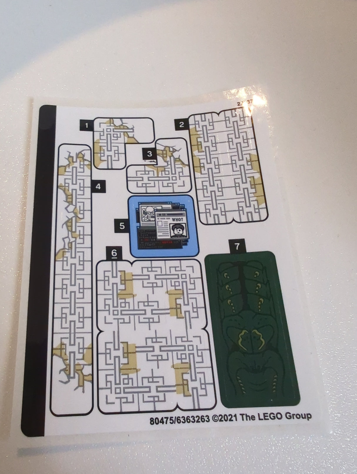 NEU Sticker Sheet for Set 76185 - (80475/6363263)