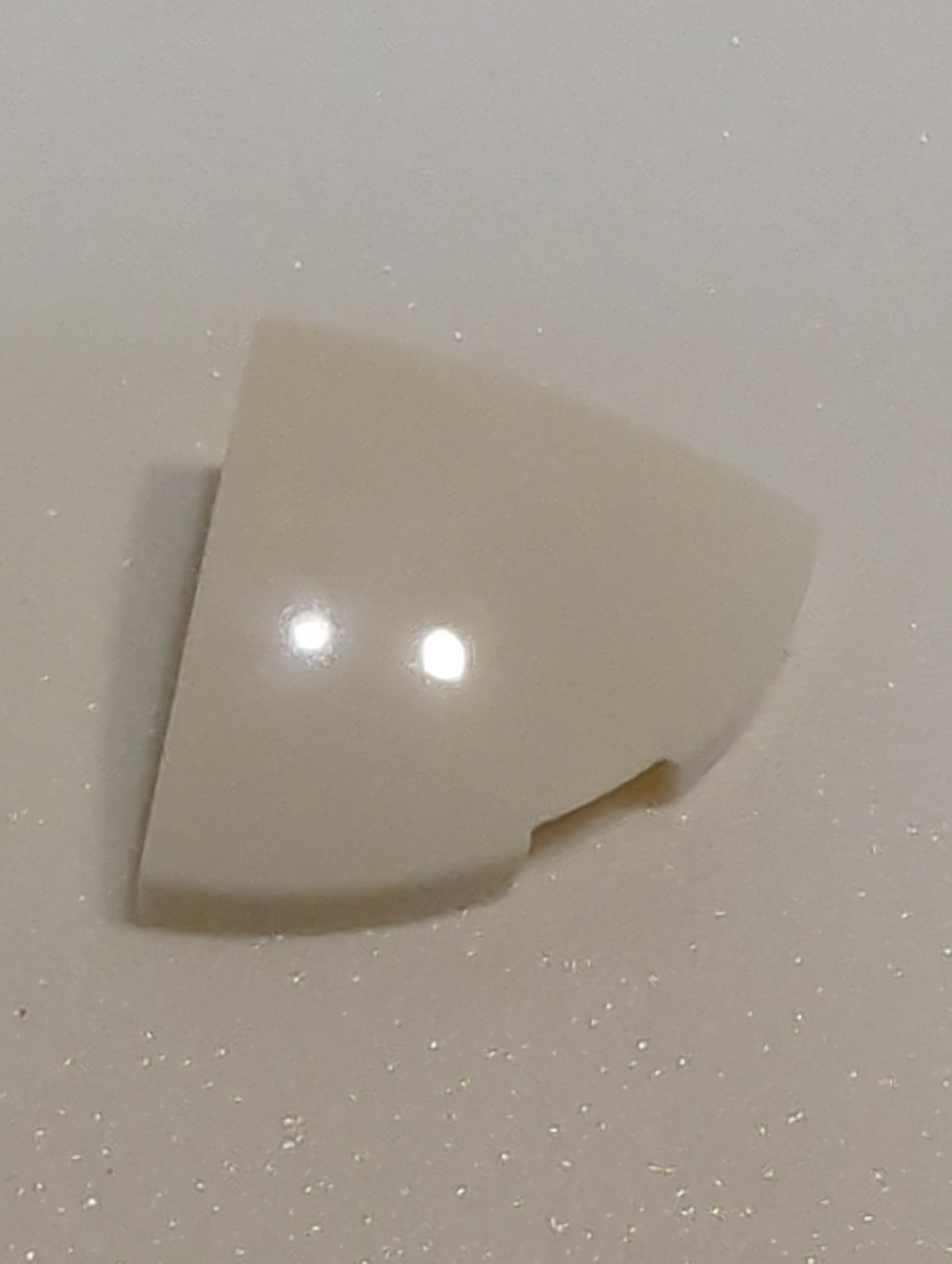 NEU Bogenstein 2 x 2 x 2/3 Ecke abgerundet weiß