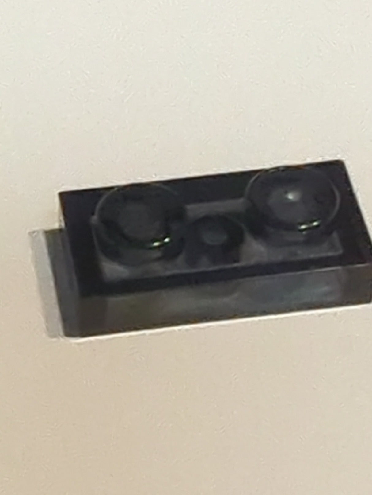 NEU Platte 1 x 2 transparent schwarz (neu)