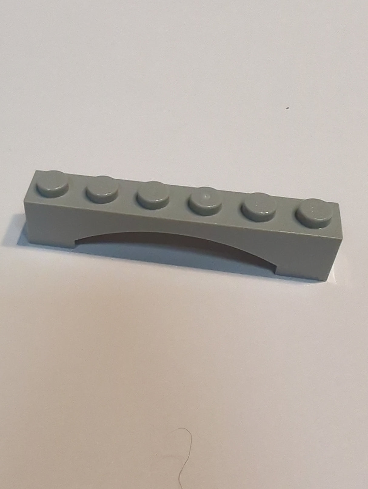 NEU Bogenstein 1 x 6 mit Absatz neuhellgrau