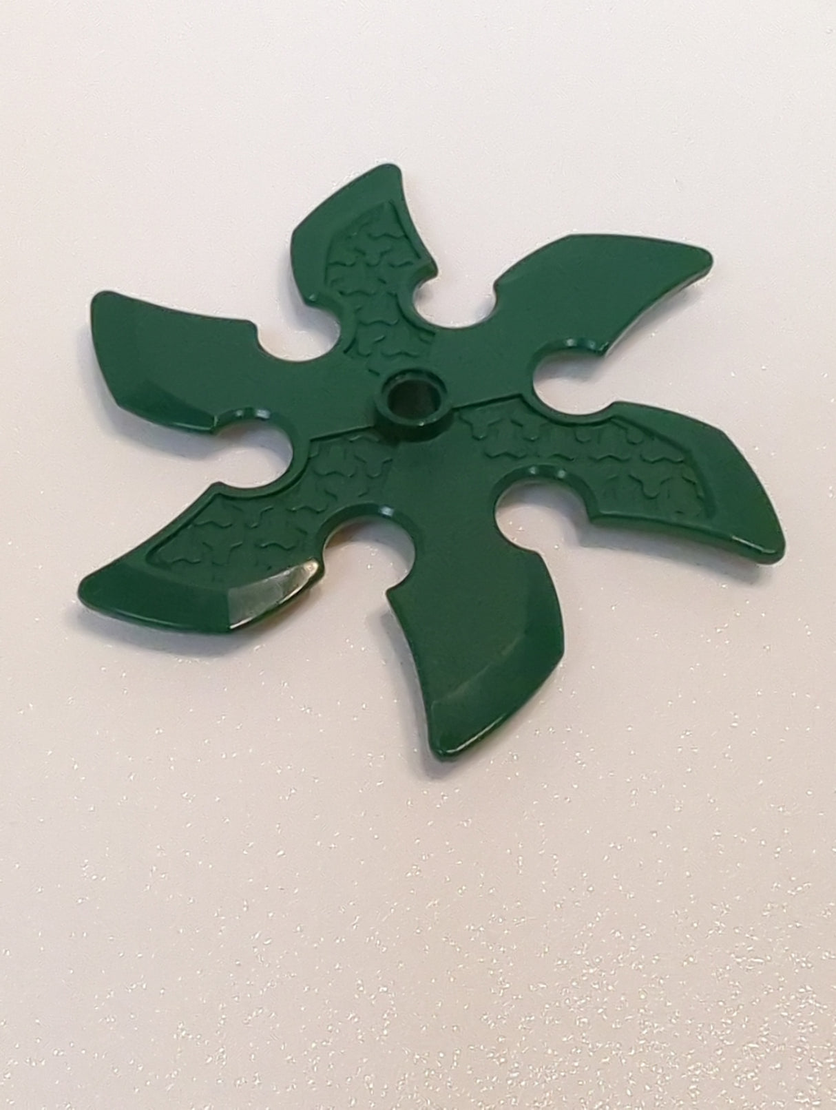 NEU Technik Sägeblatt mit Pinloch und sechs Zähnen (großer Shuriken-Wurfstern) dunkelgrün