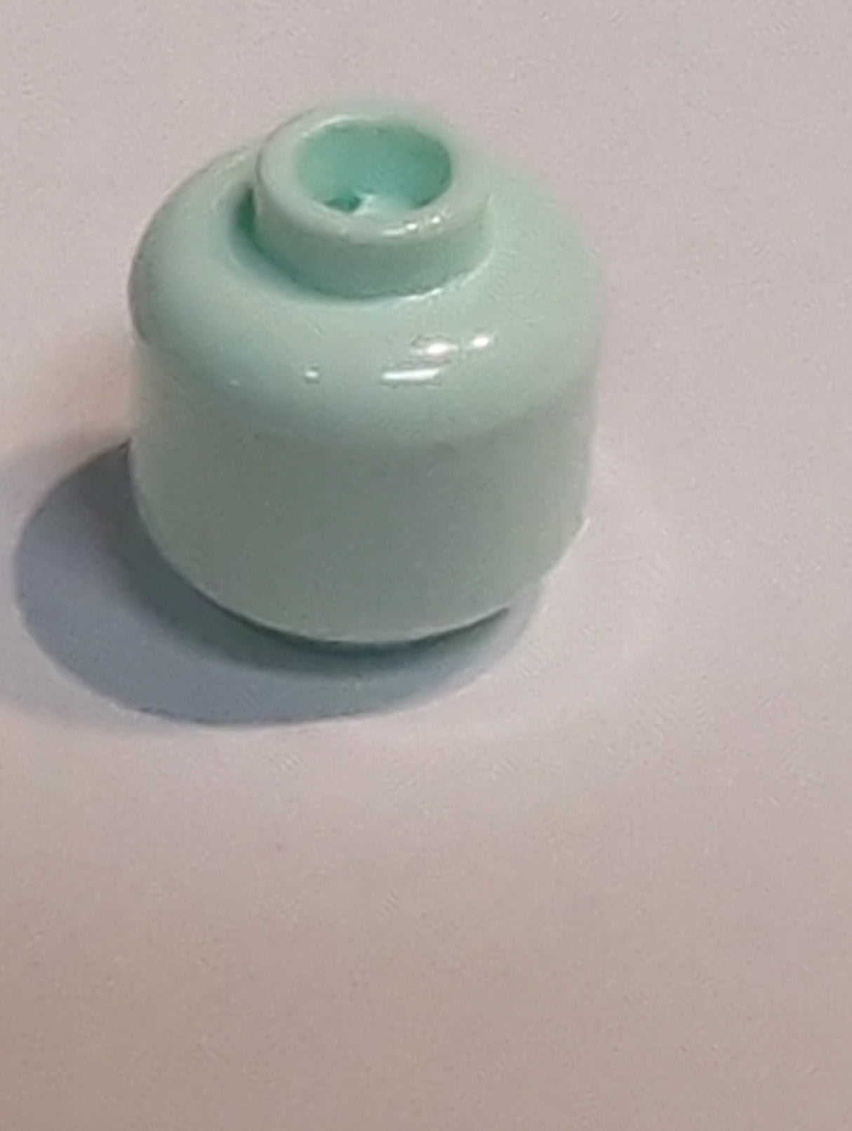 NEU Minifigur, Kopf (Plain) aqua (hell)