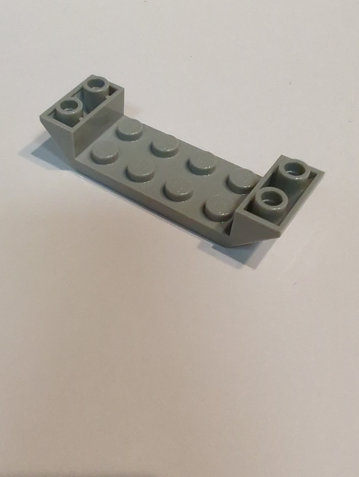 NEU Schrägstein, invert 45 6 x 2 doppelt mit 2 x 4 Ausschnitt neuhellgrau