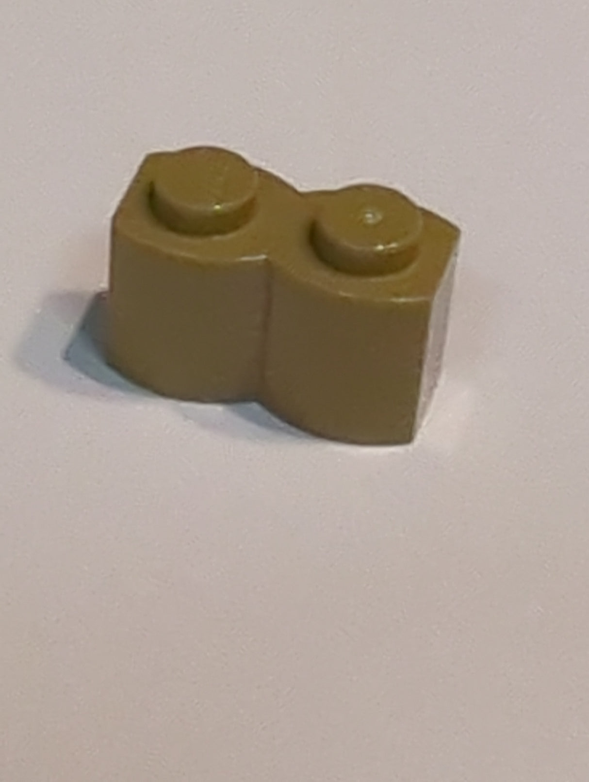 NEU Stein, modifiziert 1 x 2 Palisaden Profil dunkelbeige