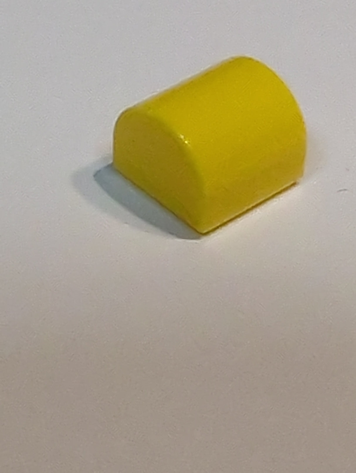 NEU 1 x 1 x 2/3 modifizierter Stein doppelt gebogen gelb