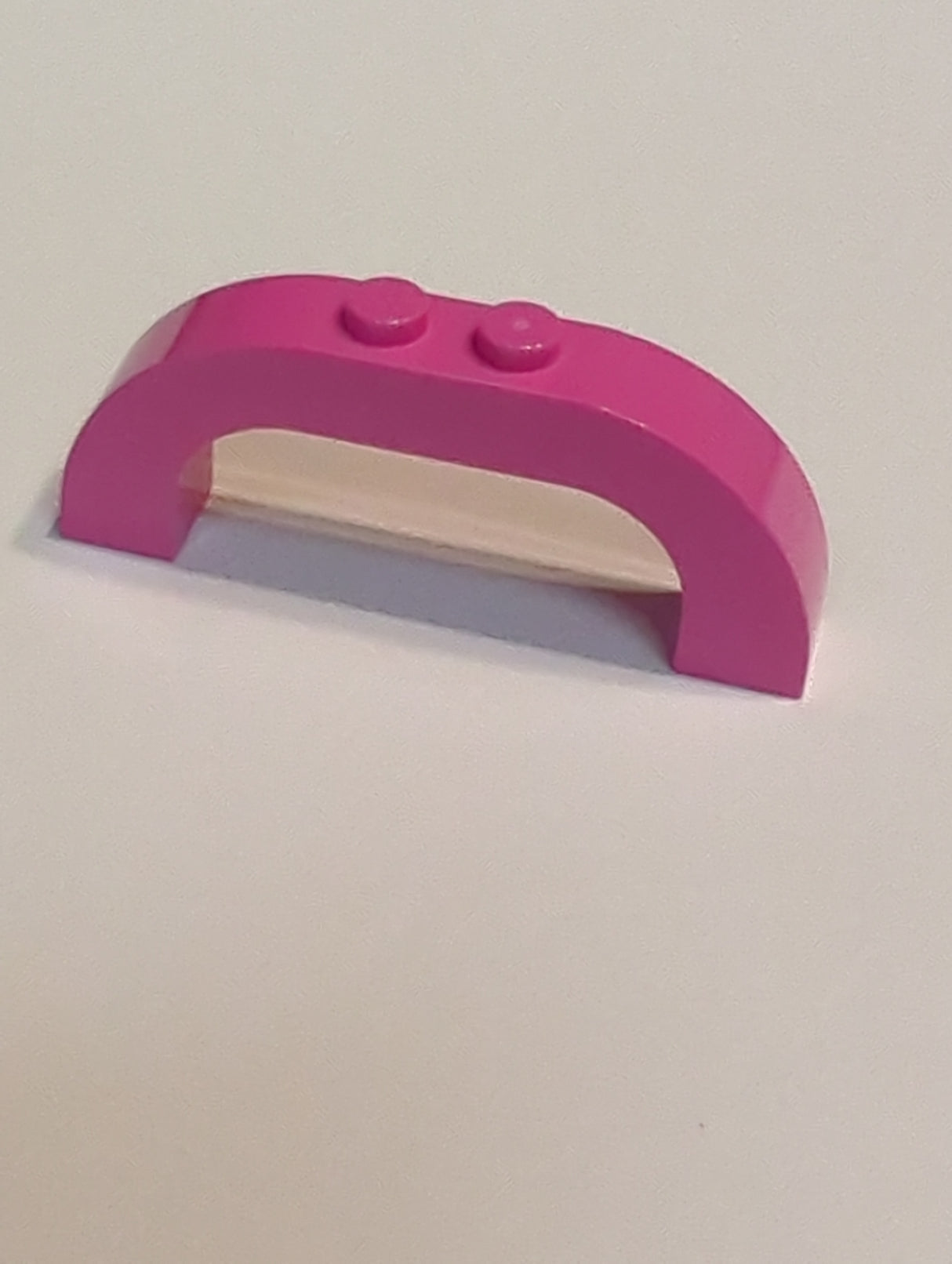 NEU Bogen 1 x 6 x 2 Geschwungene Oberseite knallpink