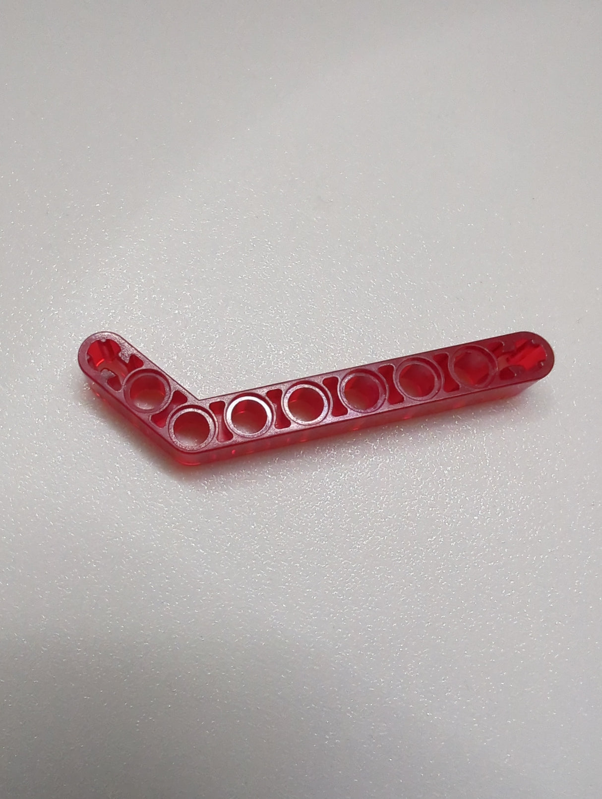 1x9 (7-3) Technik Liftarm gebogen breit transparent rot