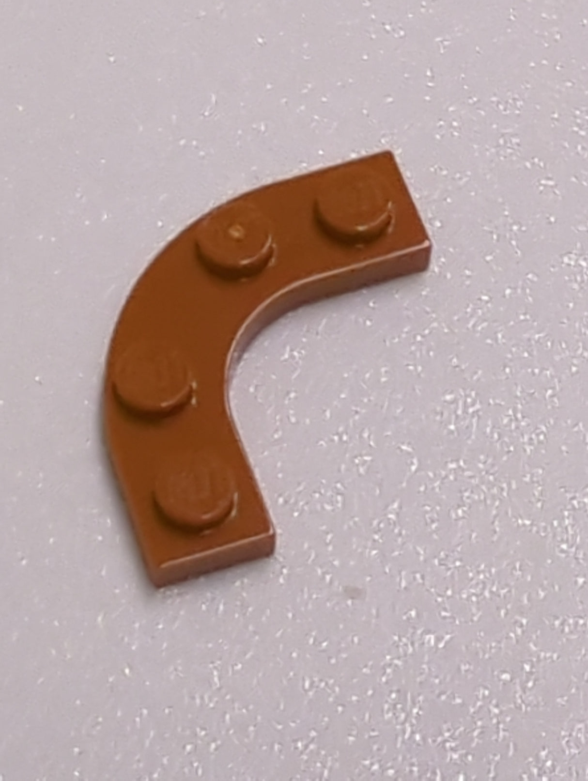 NEU Platte, rund Ecke 3 x 3 mit 2 x 2 Ausschnitt, dunkelorange