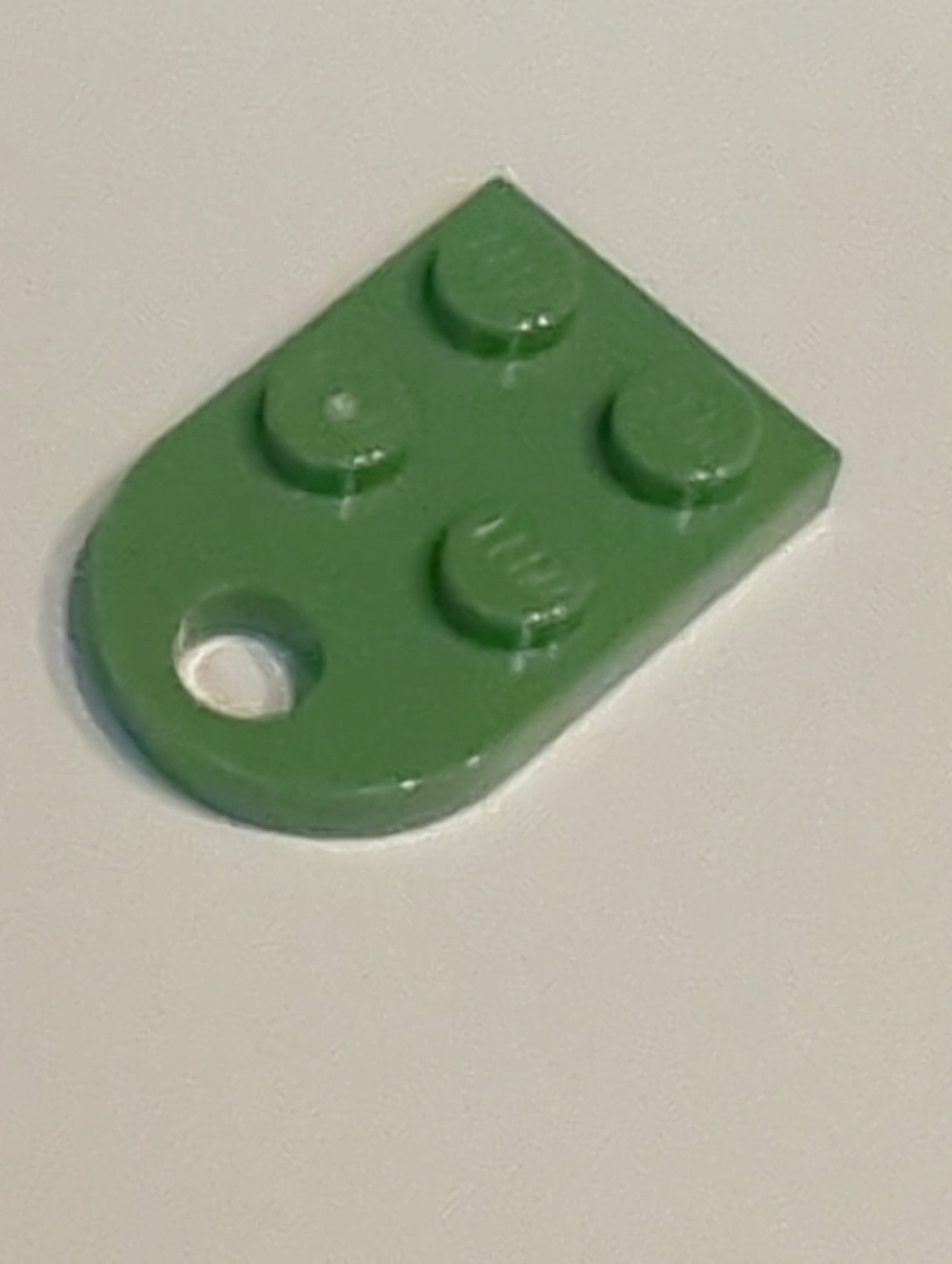 NEU Platte, Modifiziert 2 x 3 mit Loch sandgrün