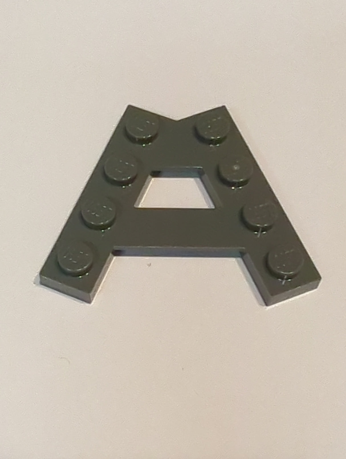 NEU Keilplatte A-Form mit 2 Reihen mit 4 Noppen neudunkelgrau