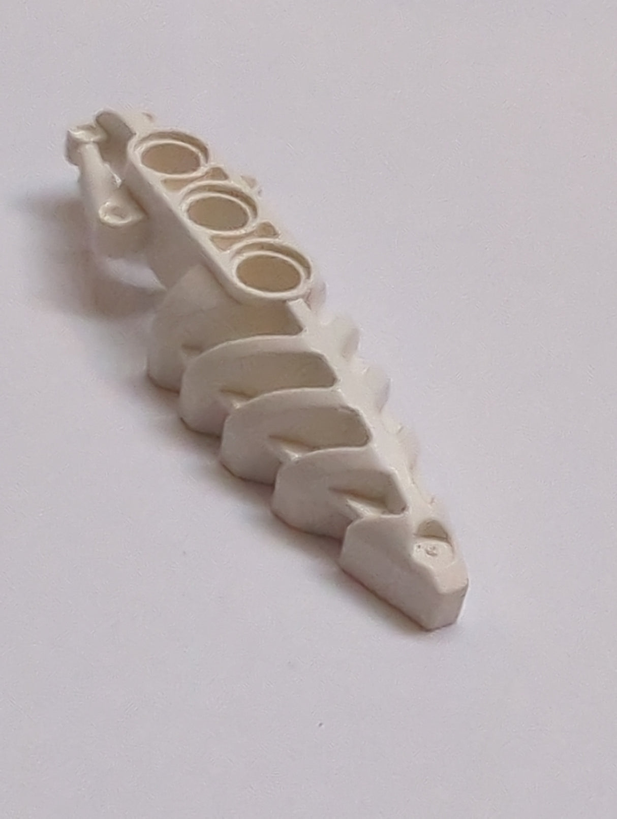 Bionicle Fußvisier Visior mit 3 Pinlöchern weiß