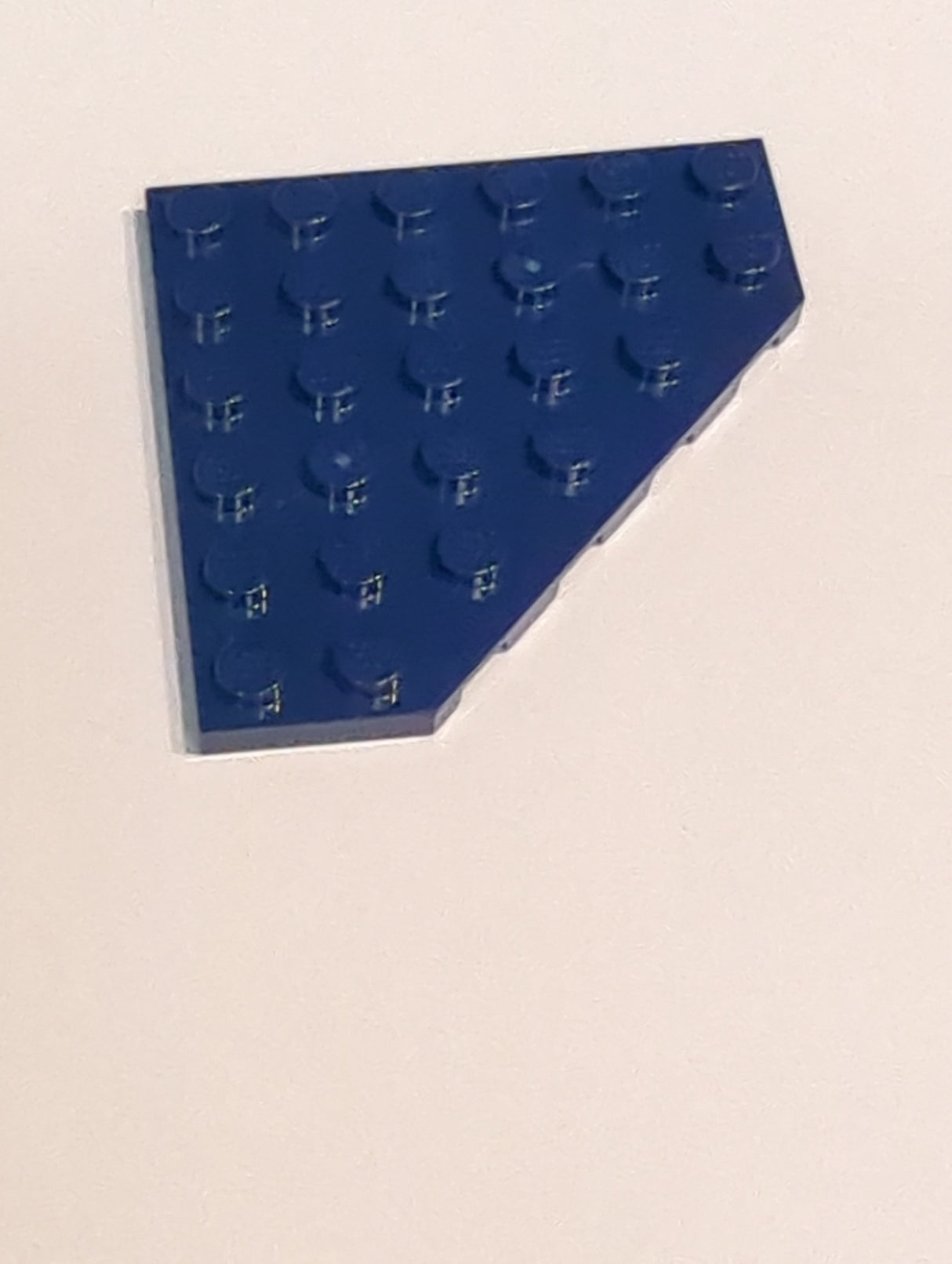 NEU Dreieckplatte/Flügel Platte 6 x 6 abgeschnittene Ecke dunkelblau