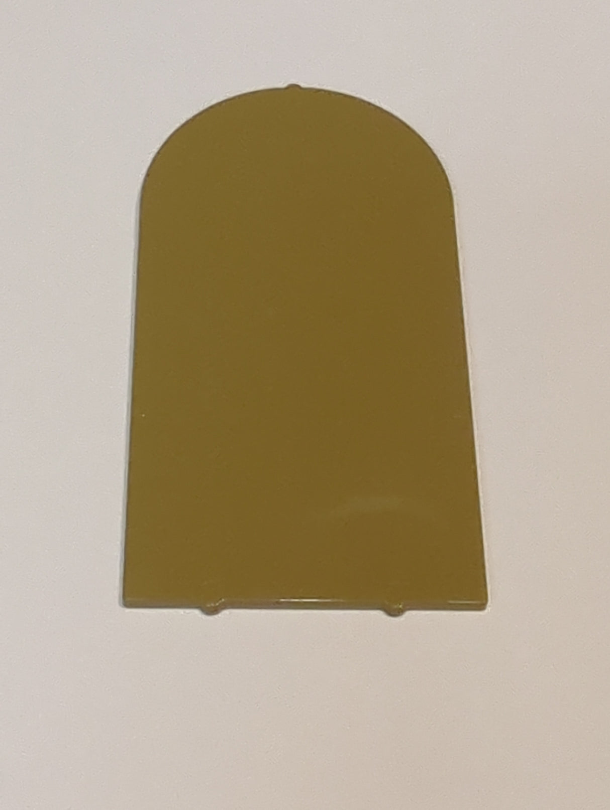 NEU Glas für Türrahmen 1 x 6 x 7, gewölbt mit Aussparungen und abgerundeten Säulen dunkelbeige