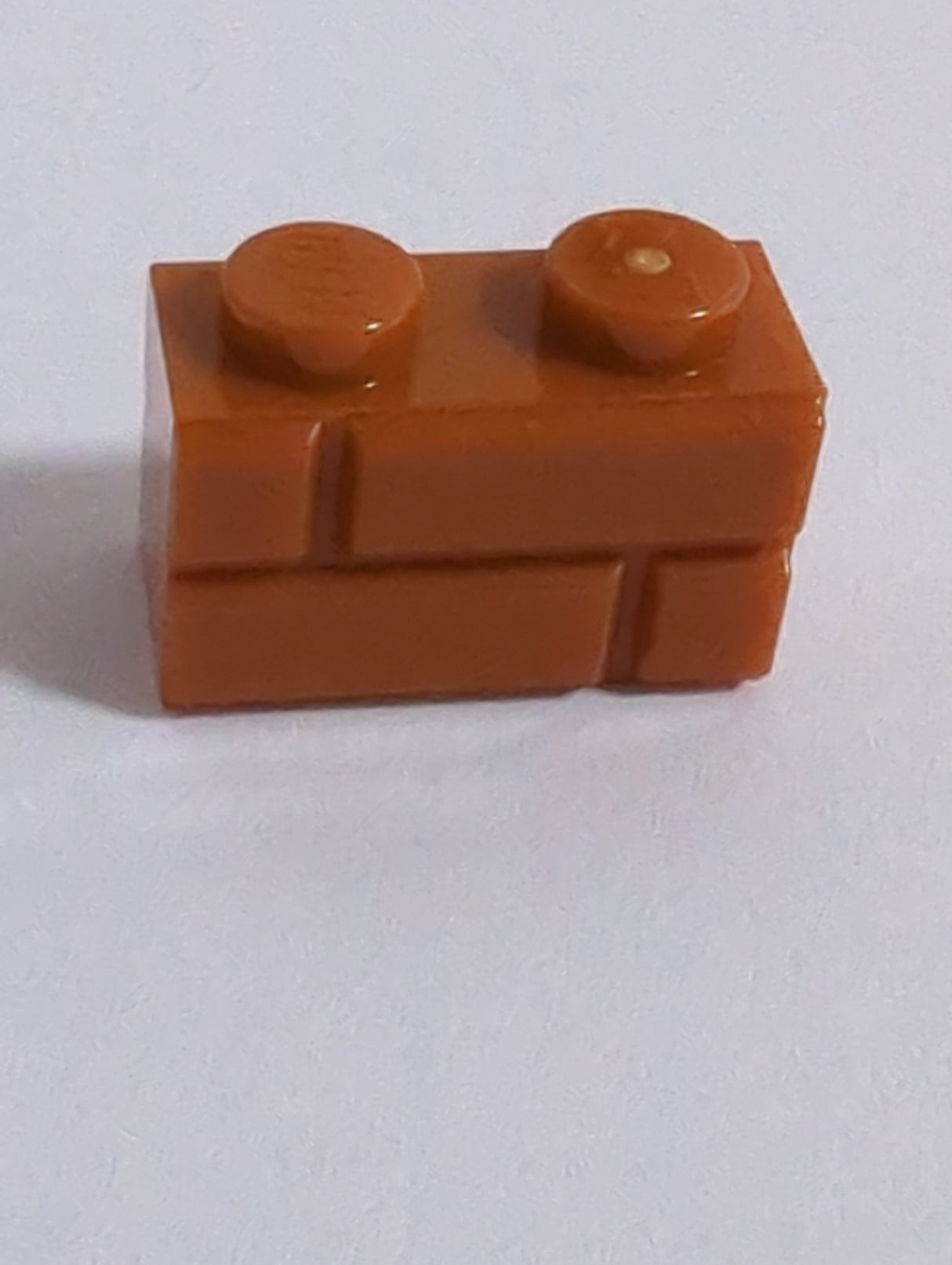 NEU Brick, Modified 1 x 2 with Masonry Profile dunkelorange dark orange