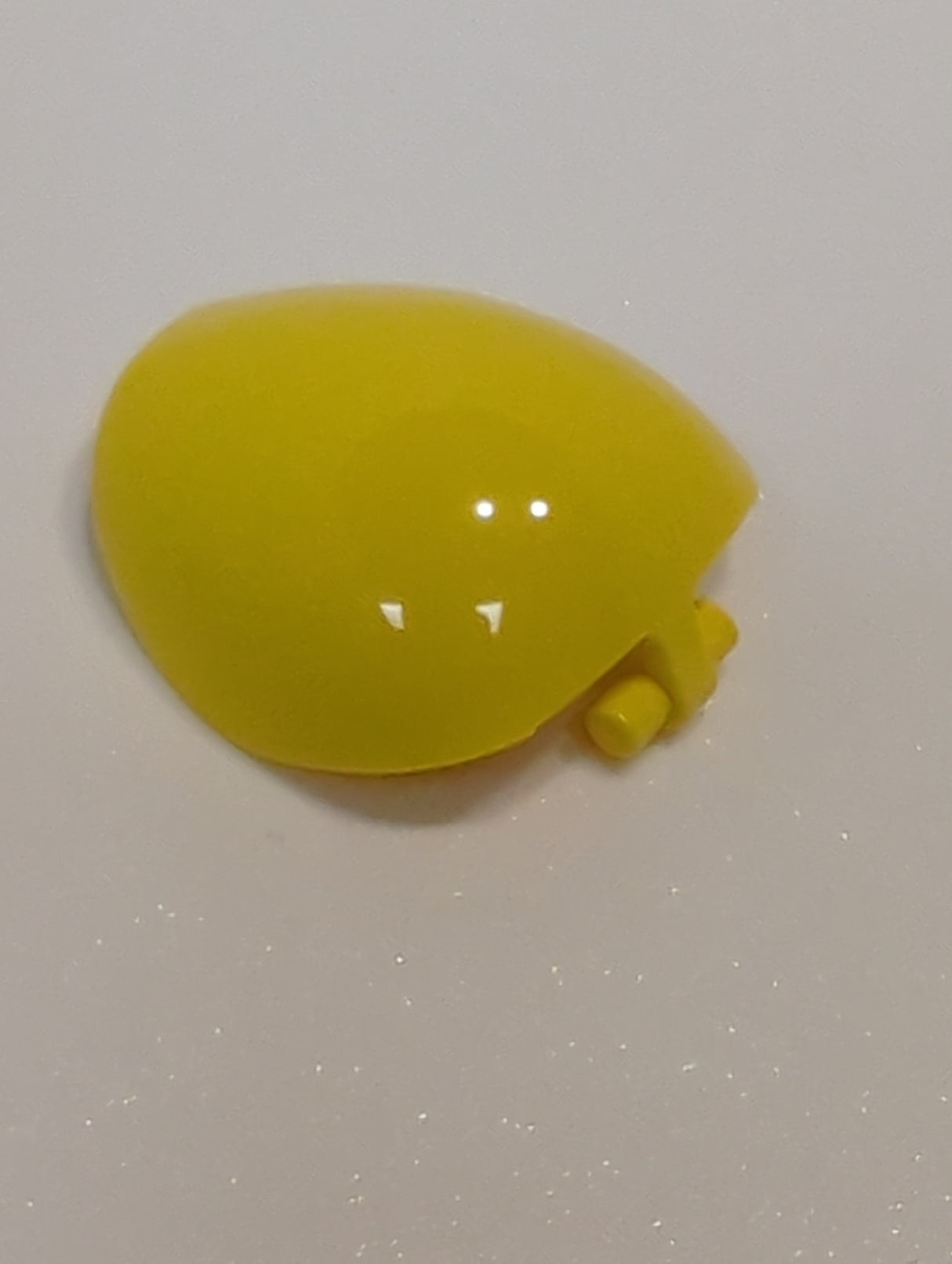 NEU Große Figurenrüstung, rund, glatt mit Stangengriff - freie Enden gelb