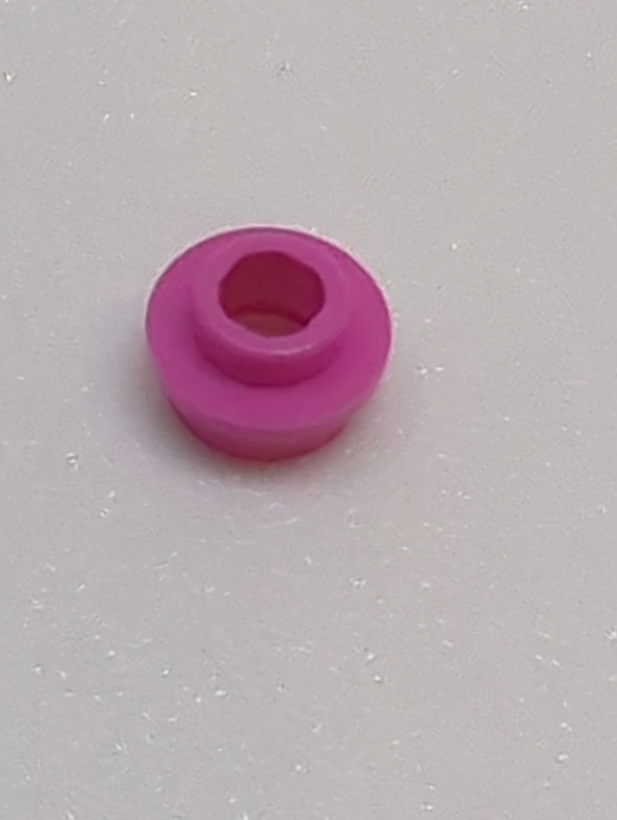 NEU Plate, Round 1 x 1 with Open Stud knallpink dark pink