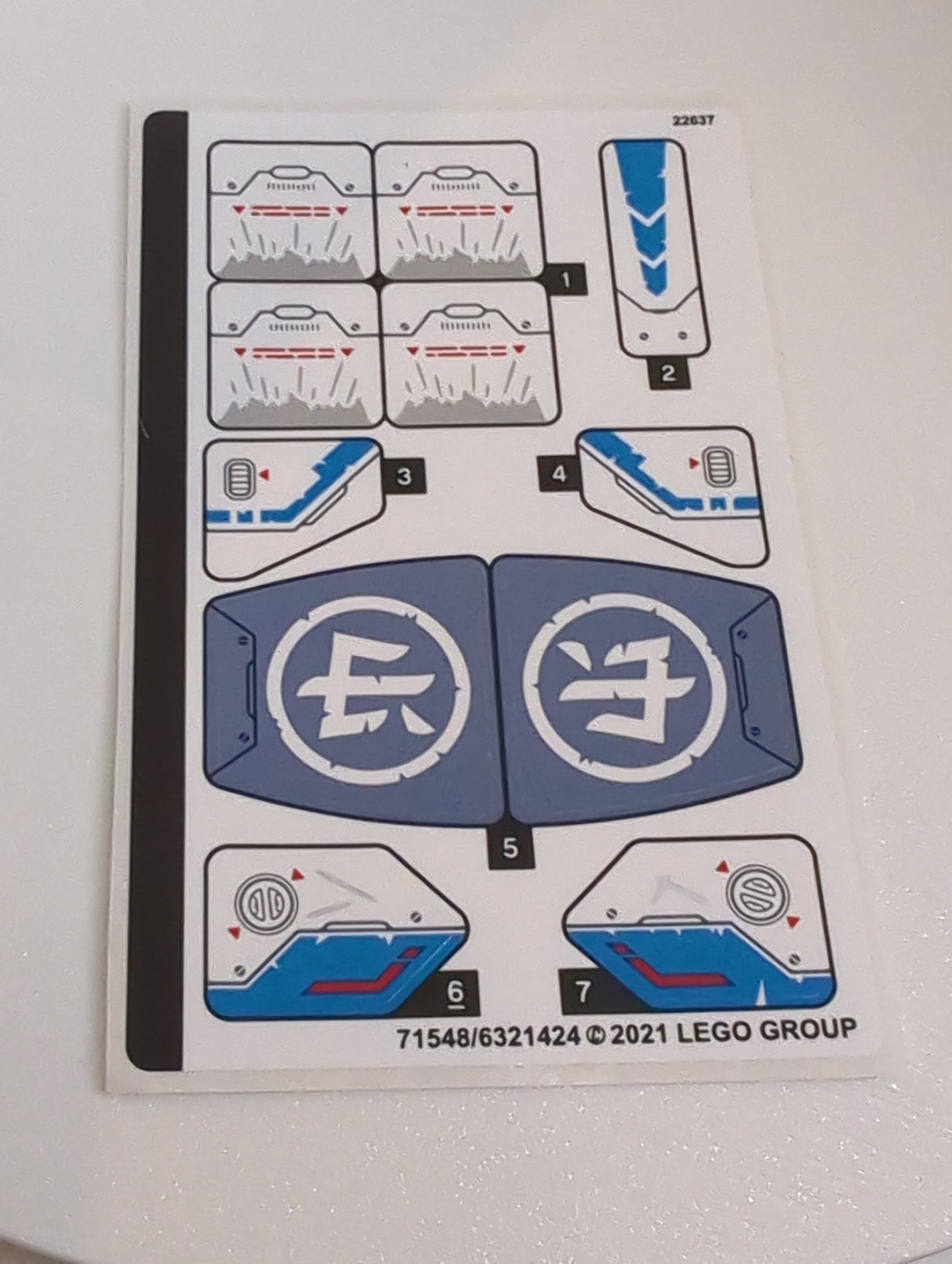 NEU Sticker Sheet for Set 71738 - (71548/6321424)