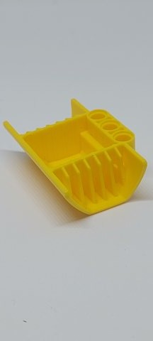 Technik Tafel Paneel Motorblock halb / Seiteneinlass gelb yellow