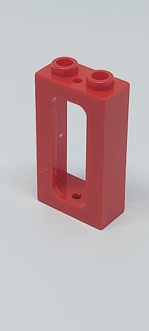 1x2x3 Fensterrahmen / Zugfenster rot red