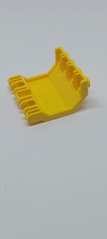 2x4x2 1/3 Schrägstein Hinge Panel mit 2 Finger Scharnier gelb yellow