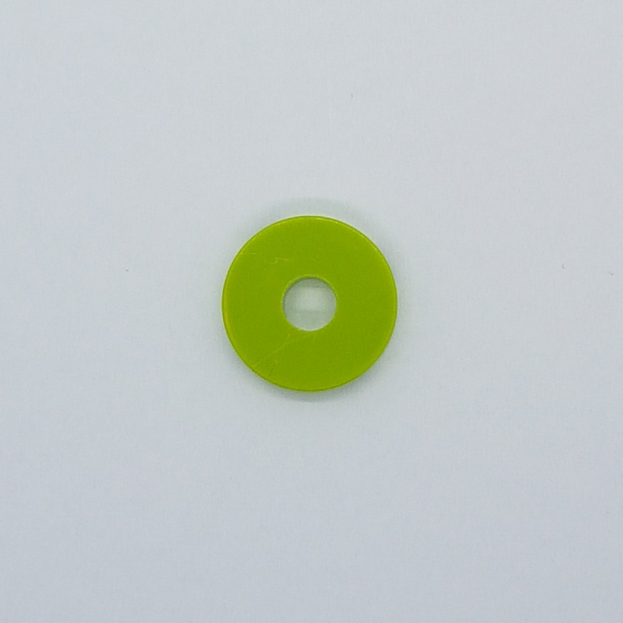 2x2 Fliese rund mit Loch lindgrün lime
