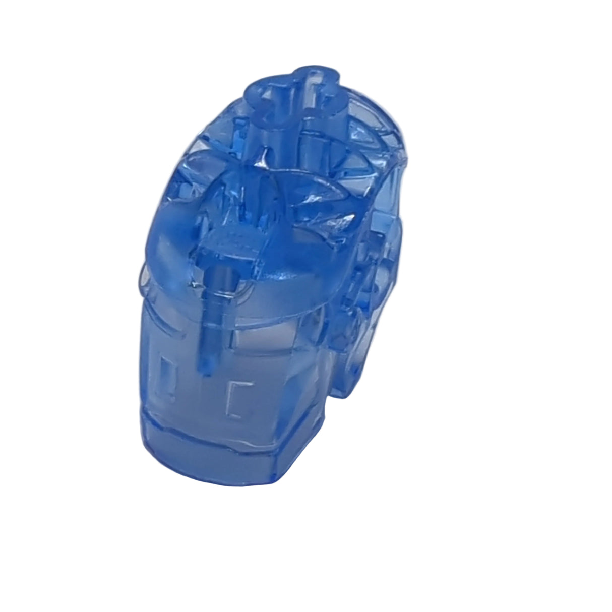 Bionicle Kopf Connector Block (Glatorian) transparent mittelblau trans medium blue