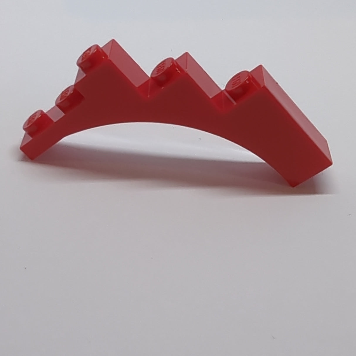 1x5x4 Halbbogenstein mit Support (Reinforced Underside) rot red