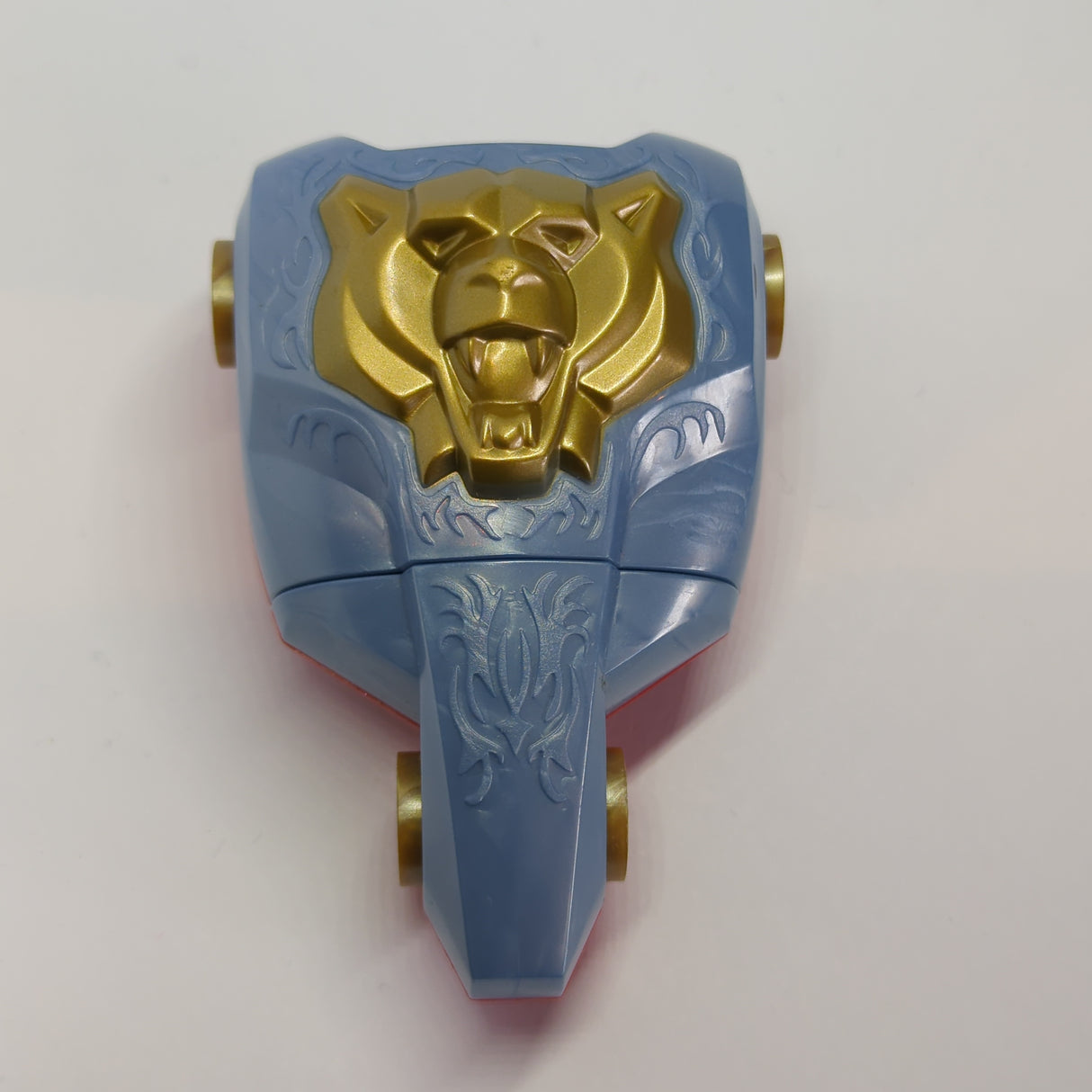 Large Figure Torso bedruckt KK with Santis, Sir Pattern - Series 2 - Bear Head Relief rot red