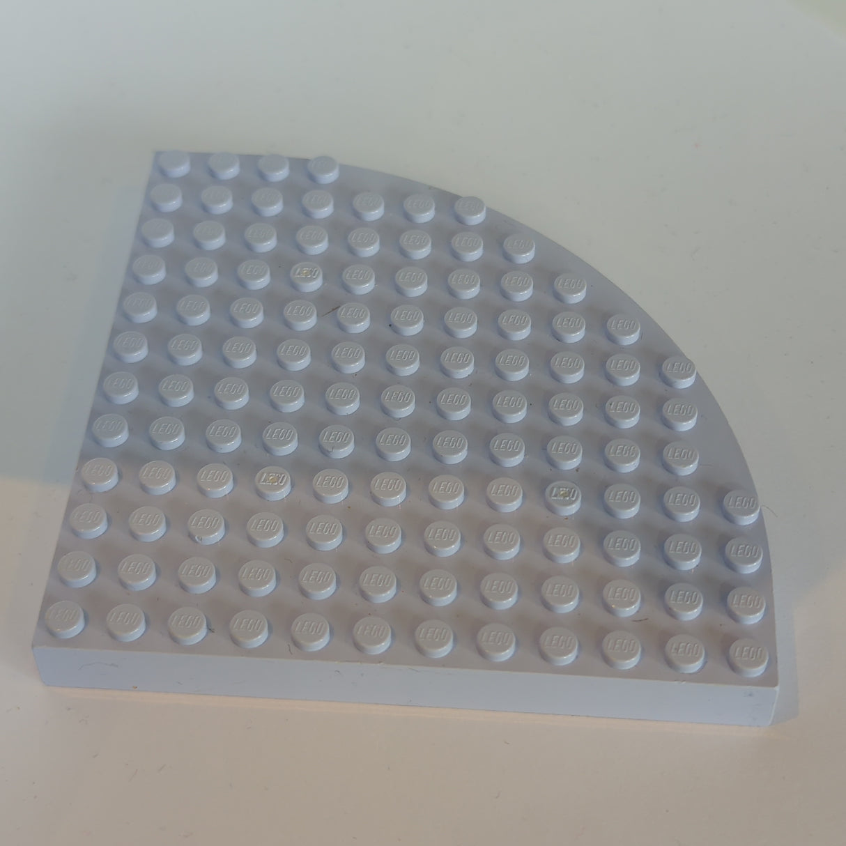 12x12 Eckstein / Eckplatte mit Bogen hellviolett light violet