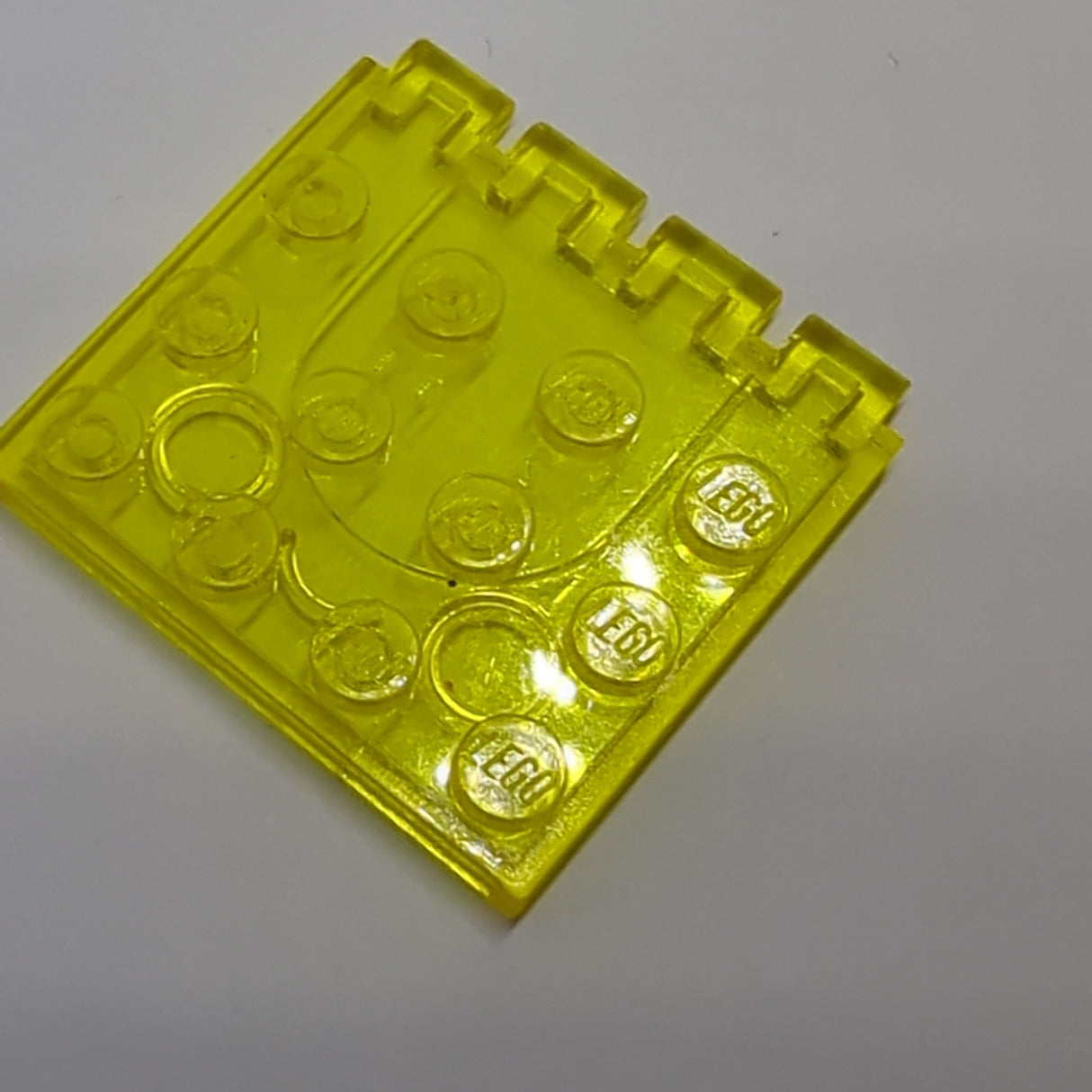 4x4 Scharnierplatte transparent gelb trans-yellow