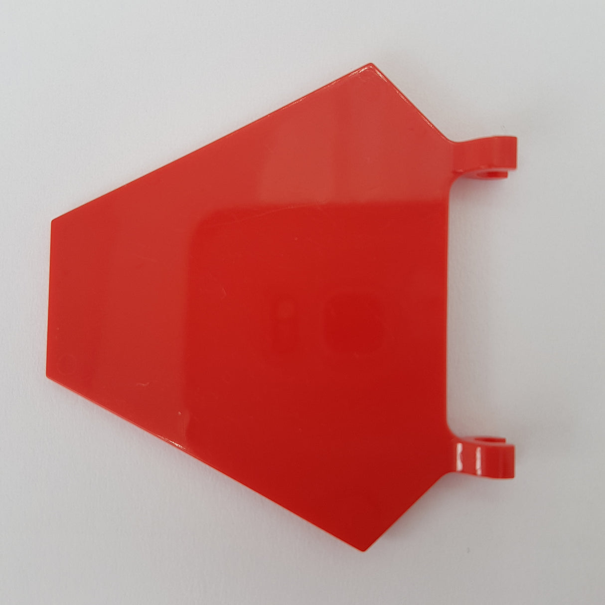 5x6 Hexagonal Fahne mit Clip rot red