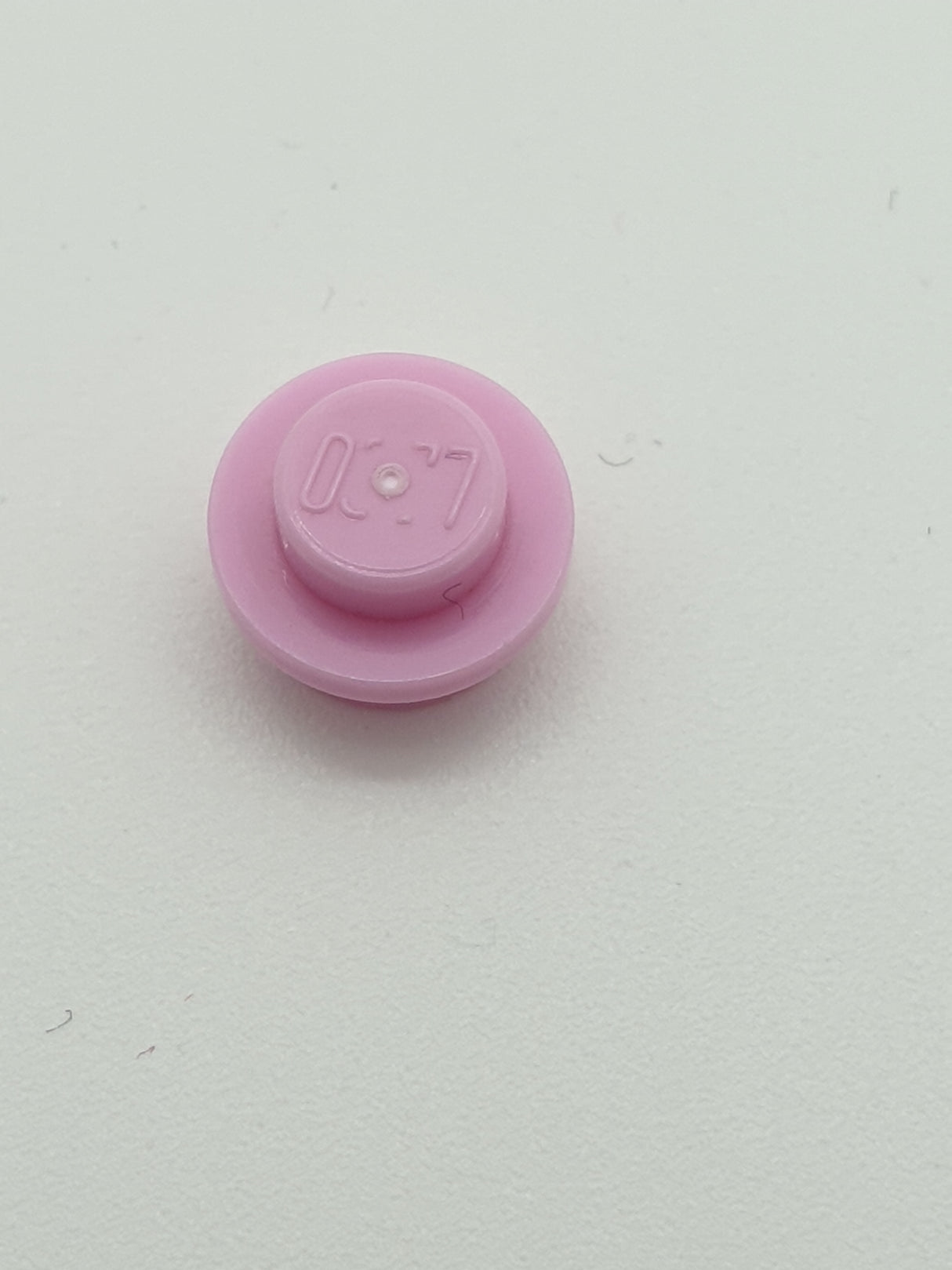 1x1 Rundstein flach rosa bright pink