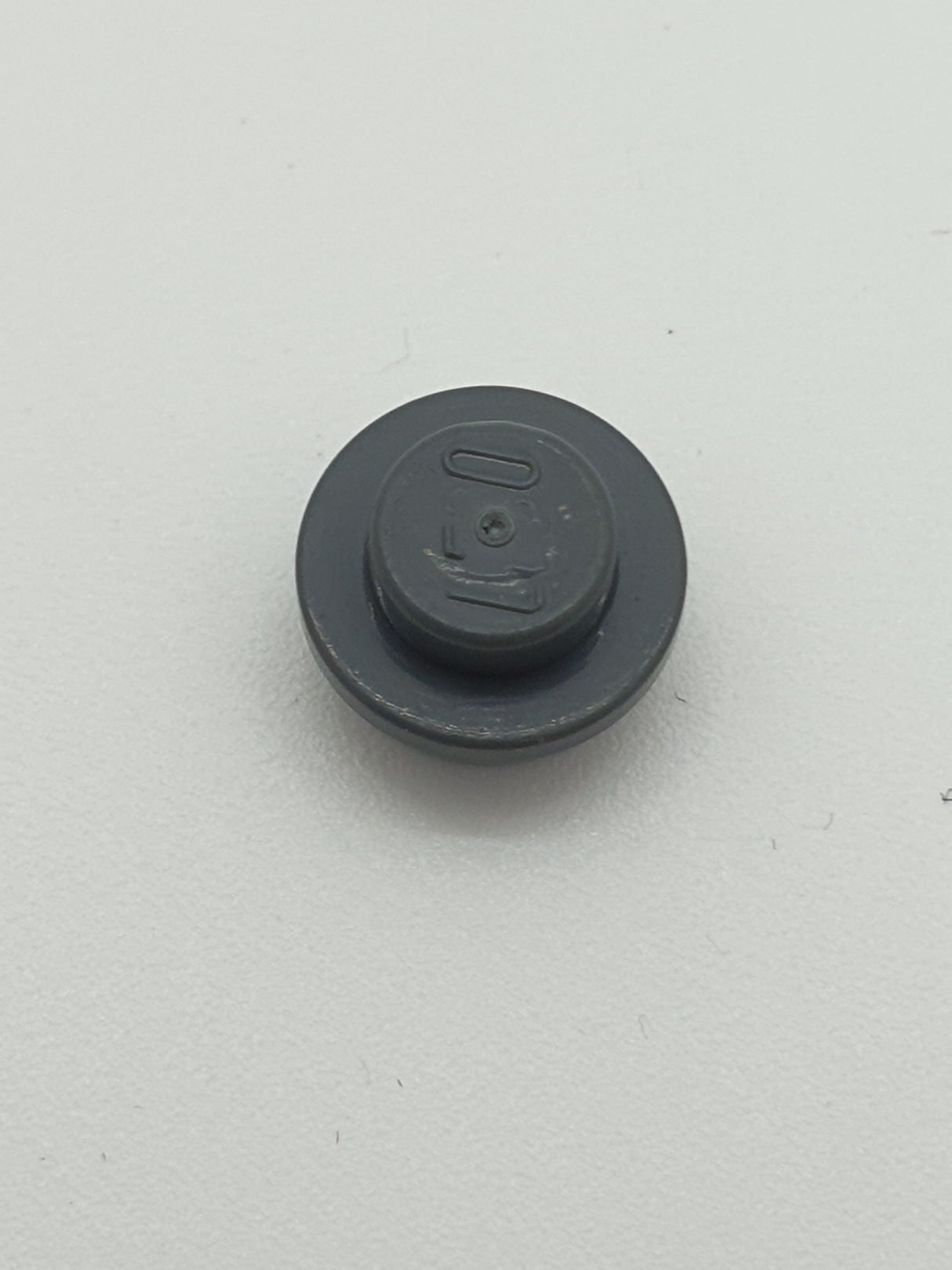 1x1 Rundstein flach neudunkelgrau