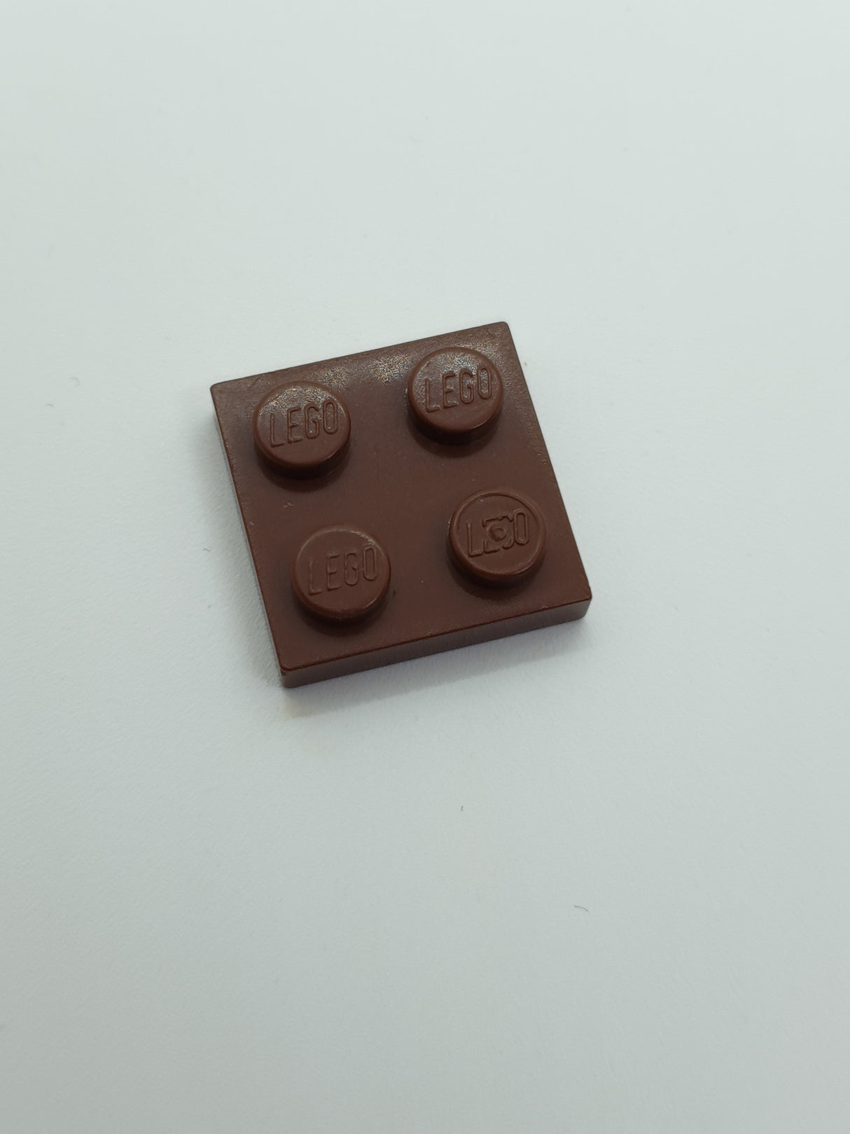 2x2 Platte neubraun reddish brown