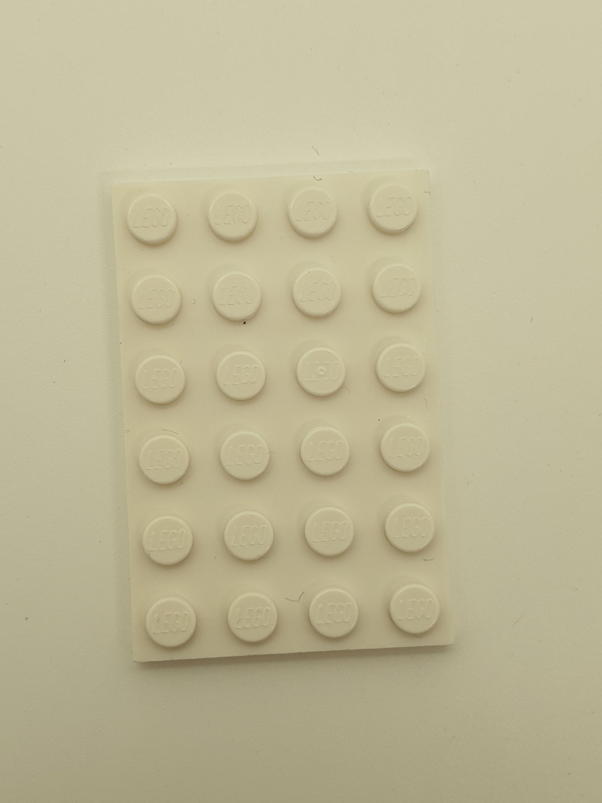 4x6 Platte weiß white