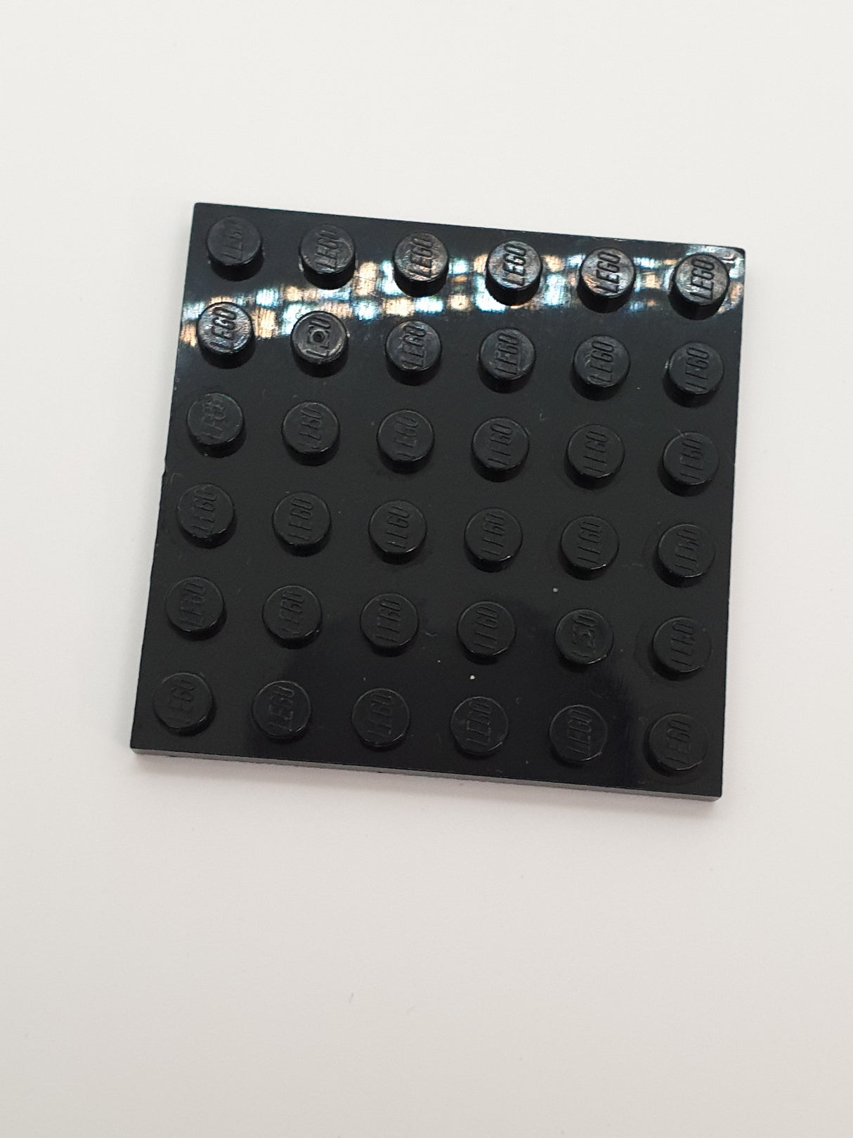 6x6 Platte schwarz black