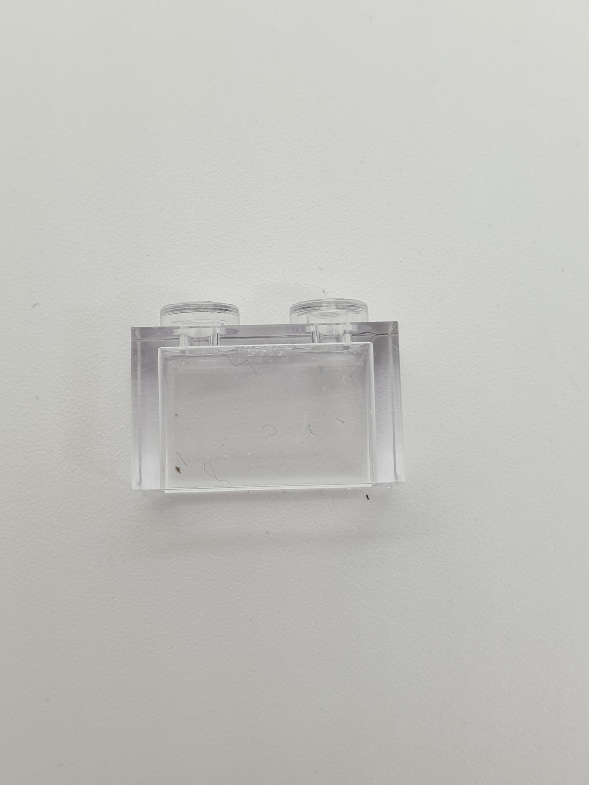 1x2 Stein transparent weiß trans clear ohne tube