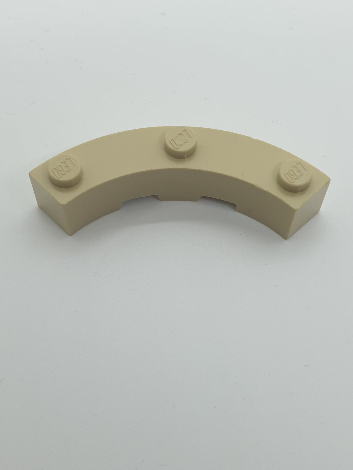 4x4 Rundstein Macaroni1/4 Kreis beige tan