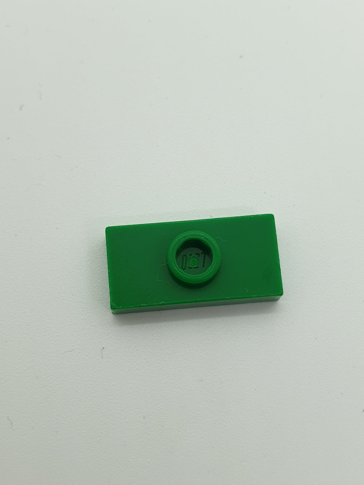 1x2 modifizierte Fliese/Platte mit Noppe ohne Nut grün