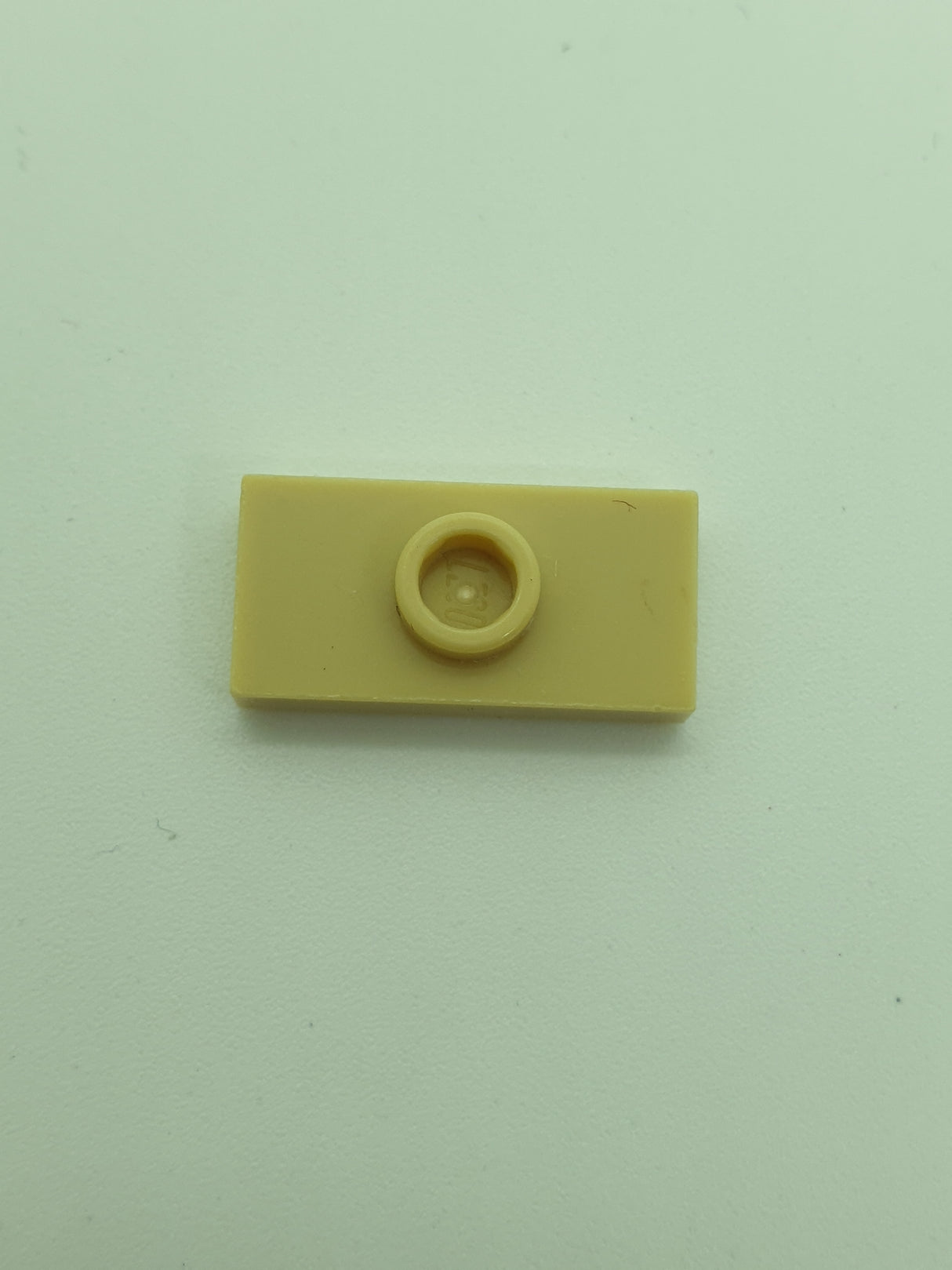 1x2 modifizierte Fliese/Platte mit Noppe mit Nut beige tan