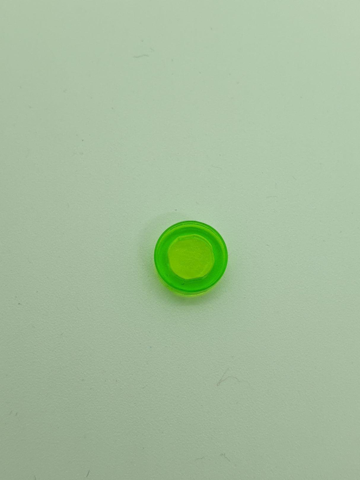1x1 Fliese rund transparent neongrün