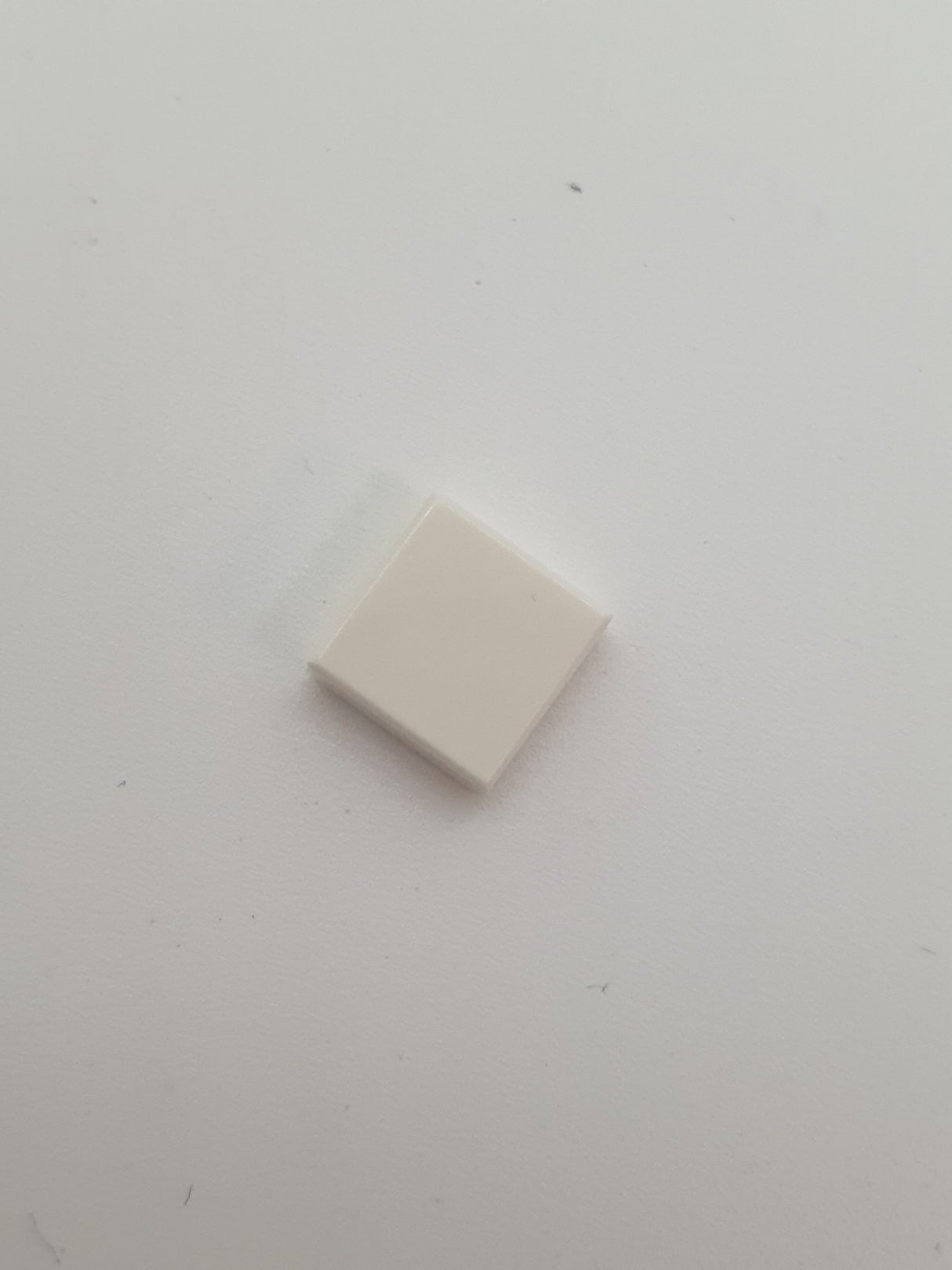 1x1 Fliese ohne Nut weiß white