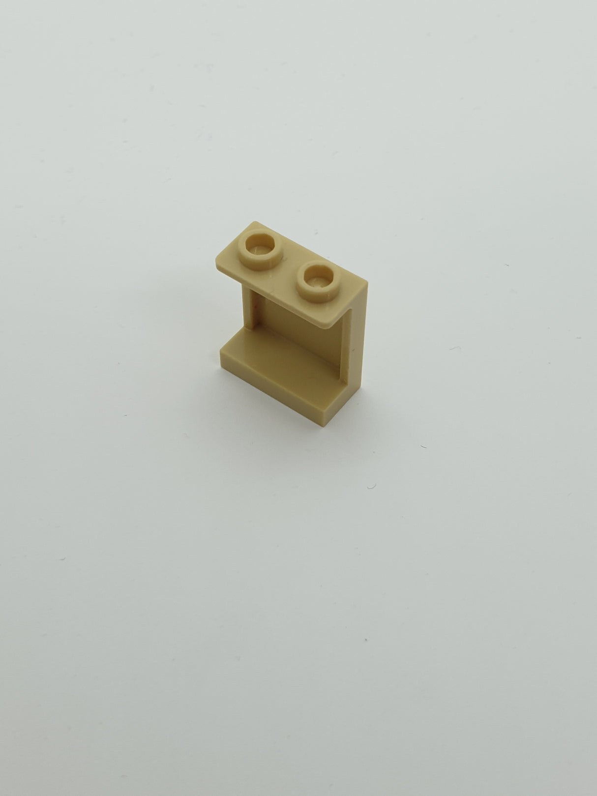 1x2x2 Wandelement / Paneel ohne Seitenstützen hohle Noppen beige tan