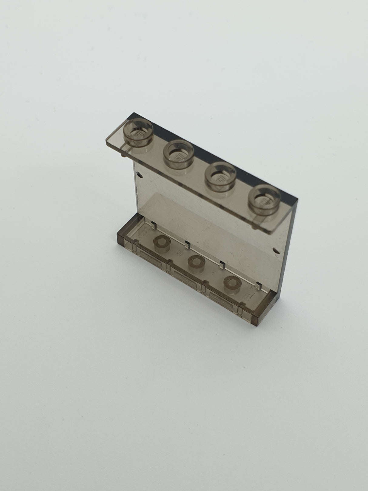 1x4x3 Wandelement Paneel ohne Seitenstützen hohle Noppen transparent schwarz