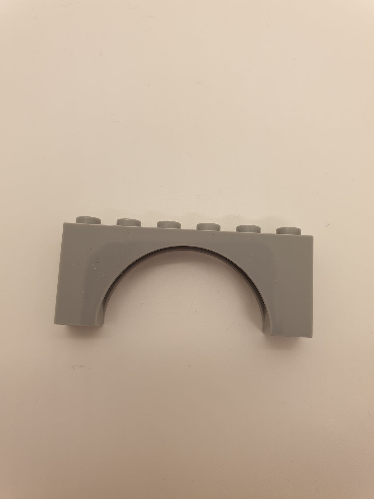 1x6x2 Bogenstein, mit Querstrebe/ Support neuhellgrau