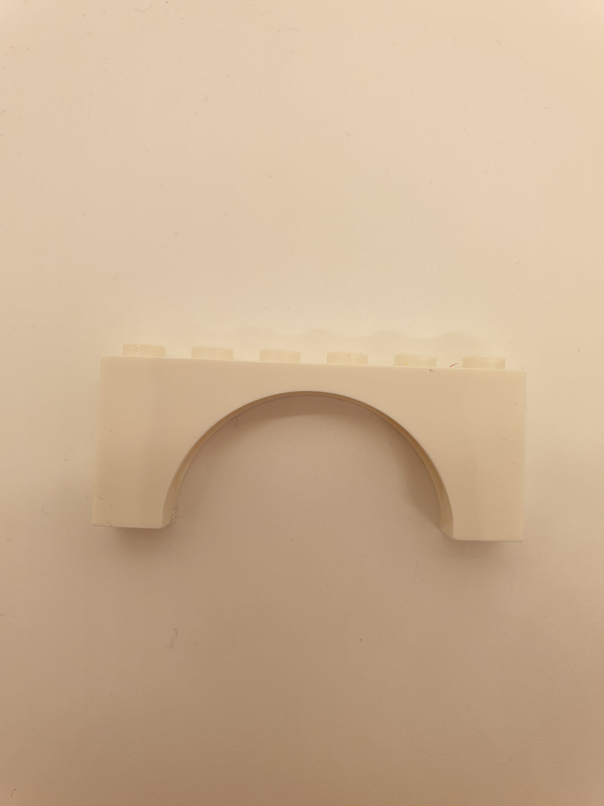 1x6x2 Bogenstein, mit Querstrebe/ Support weiß white