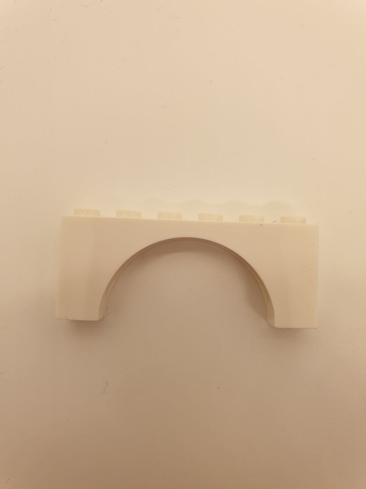 1x6x2 Bogenstein, ohne Querstrebe/ Support weiß white