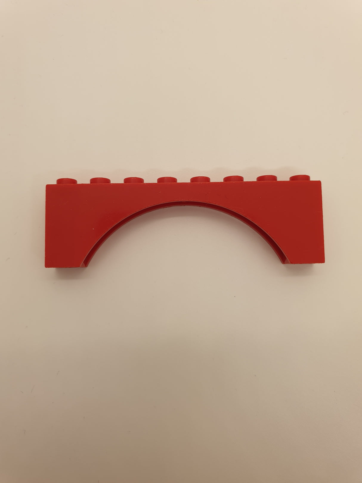 1x8x2 Bogenstein, ohne Absatz rot