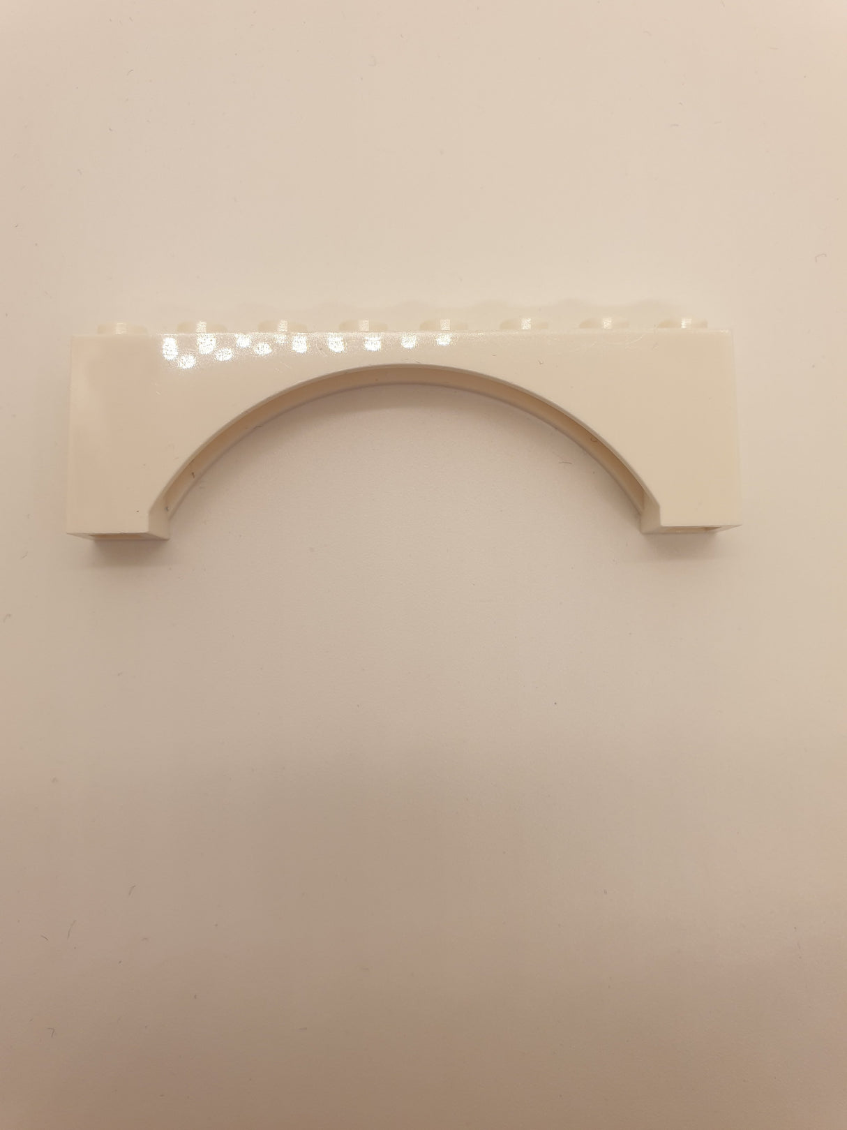 1x8x2 Bogenstein, mit Absatz weiß white