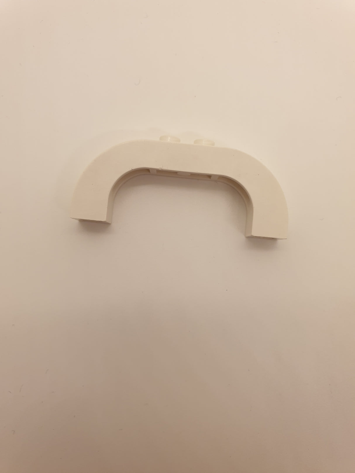 1x6x2 Bogenstein rund weiß white